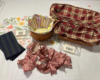 Longaberger Cloth Liners NIP