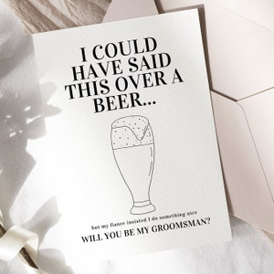 Funny Groomsmen Proposal Template | Groomsmen Box Invitation | Will You Be My Best Man | Groomsmen Proposal Card Template | Modern Wedding
