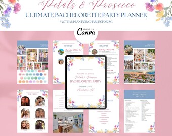 Charleston Bachelorette Petals and Prosecco Itinerary, Inspiration Planner | Spring Floral Bachelorette Planner | Outfit Inspiration Planner