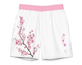 Cherry Blossom Trunks | Swimwear, Volleyball Shorts, Gym Wear, Quick Drying Athleisure