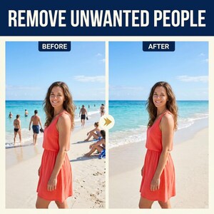 Rimozione di persone e oggetti dalle foto / Pulizia personalizzata dello sfondo / Fotoritocco per matrimoni e viaggi