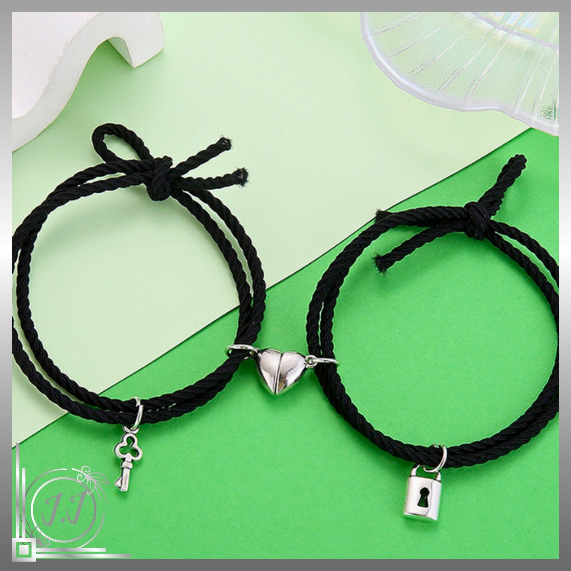 Premium Matching Bracelet with Lock and Key for Couples