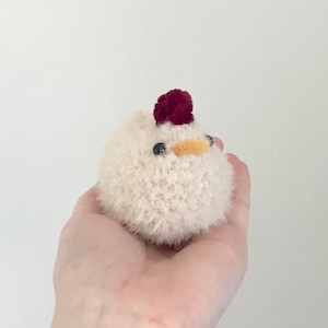 Tiny Crochet Chicken | Chicken Plushie | Farmhouse Chicken | Handmade Home Decor | Rooster Stuffed Animal | Chicken Kitchen Decoration