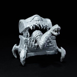 DnD Mimic Treasure Chest Miniature | TTRPG Gift Idea | Mini for Painting