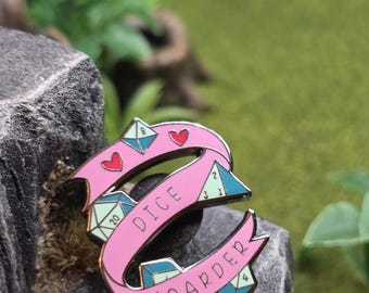 Dice Horder D&D Enamel Pin| dice goblin| TTRPG| Geek Fashion| metal