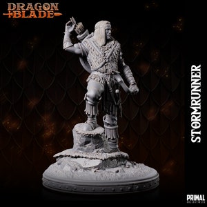 Stormrunner Ranger Dnd 25mm Miniature | TTRPG Mini | Great GM Gift | Woodland Hero|