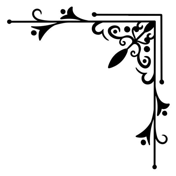 Corner Embellishment | Furniture Decal | Furniture Sticker | Vinyl Decal | Victorian Style