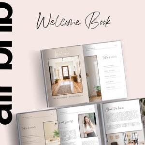 Airbnb Template, Airbnb Welcome Book, Canva Templates, Airbnb Welcome Sign, Airbnb Host Bundle, Airbnb Guest Book