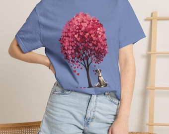 T-shirt unisexe drôle de chien méditant, cadeau de maman de chien,