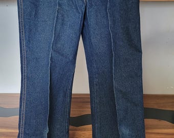 Vaqueros Jordache "Deadstock" de mezclilla oscura, talla 32x31, de principios de los 80