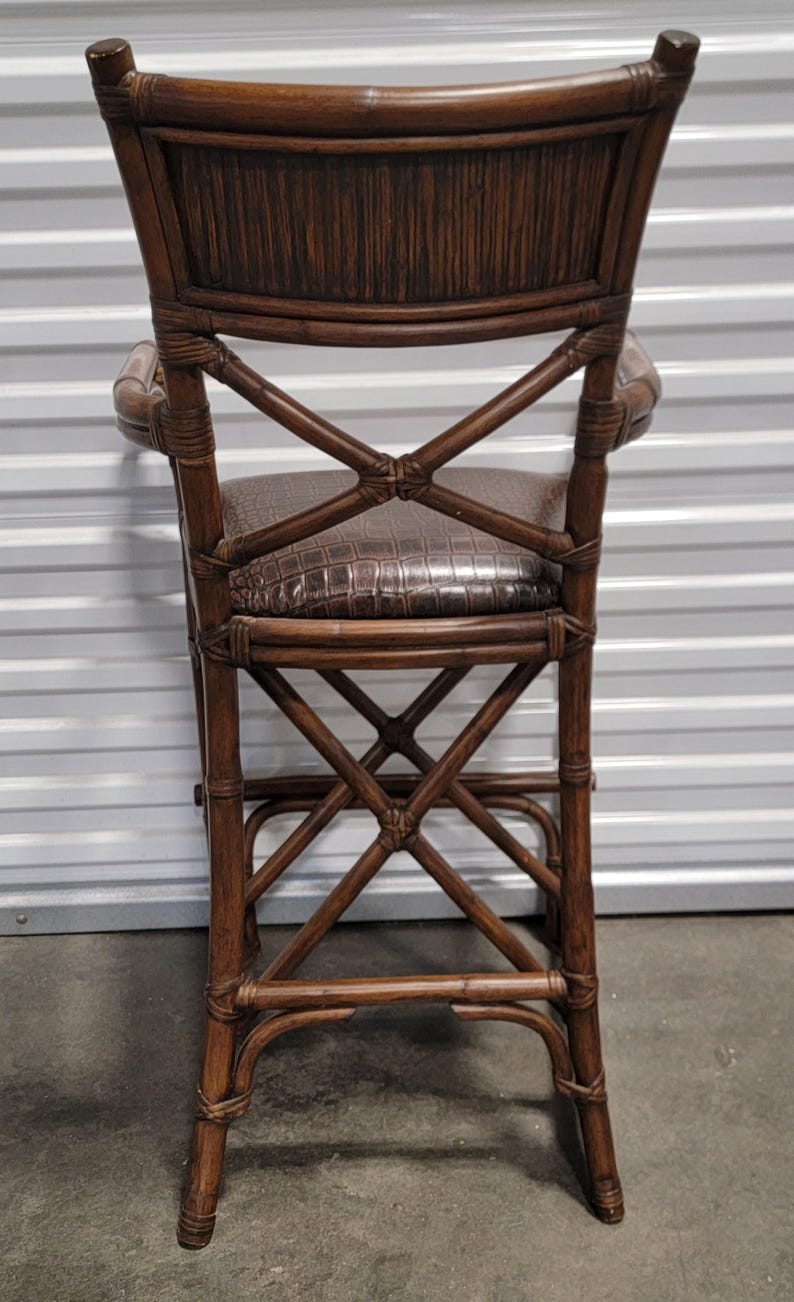 Pier 1 Bamboo & Rattan Bar Stool