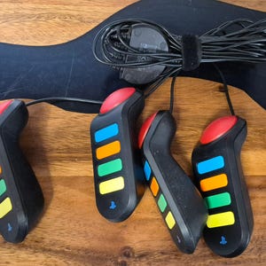 Official Sony Playstation Buzz Quiz Controllers Wired 4-Player Set PS2 PS3 USB