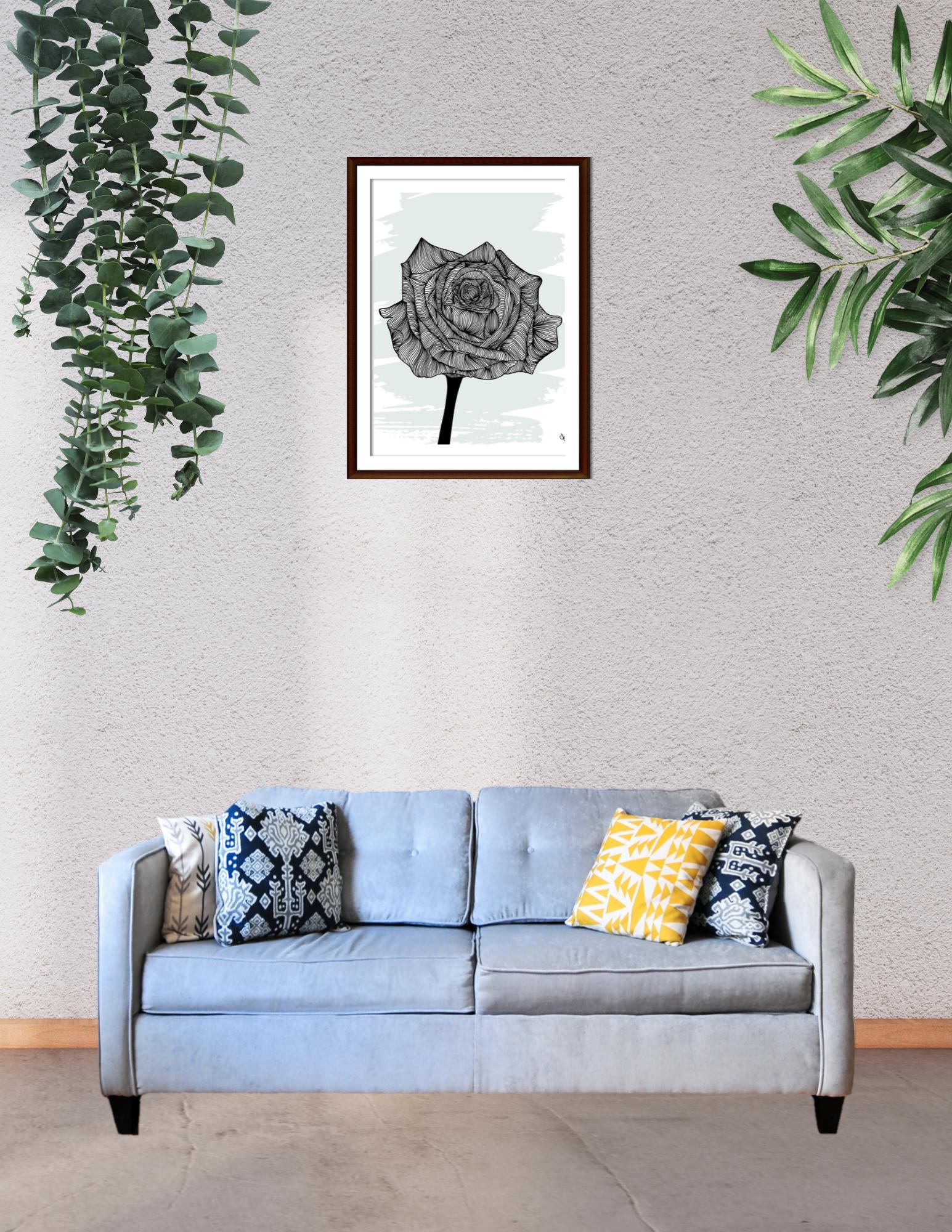 June Birth Flower: Rose Wall Art - Etsy