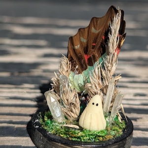 Ghost in a bottle, mini ghost, pet ghost, halloween terrarium