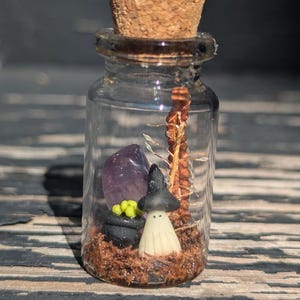 ghost in a bottle, mini ghost, pet ghost, halloween terrarium
