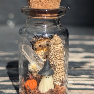 ghost in a bottle, mini ghost, pet ghost, halloween terrarium