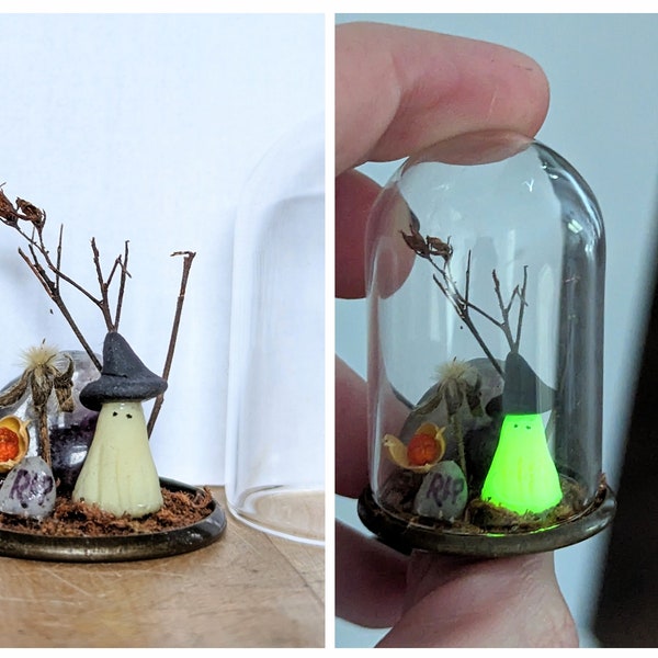 ghost in a bottle, mini ghost, pet ghost, halloween terrarium