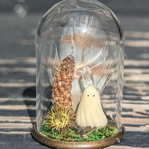 Ghost in a bottle, mini ghost, pet ghost, halloween terrarium