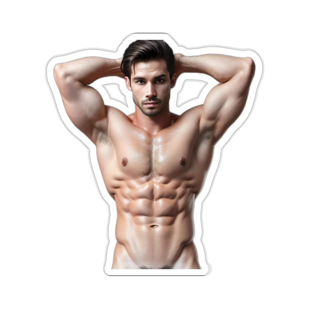 Simple Male Sticker Athletic Male Sticker - Etsy
