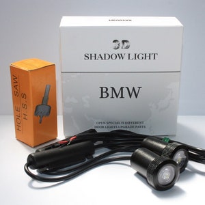 4 Stück kompatibel mit Autotür Licht Logo Projektor BMW für 1 2 3