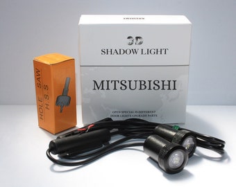 Universal Projectors Lights Door Logo Mitsu-bishi (Wired) 2 pcs