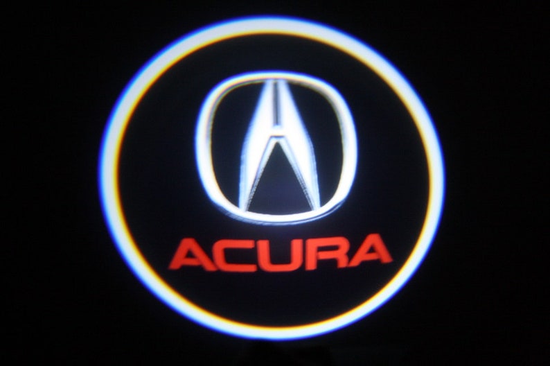 Universal Projectors Lights Door Logo Acura with batteries 2 pcs image 2