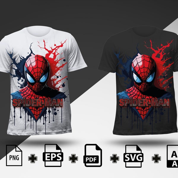 Superhero spiderman gift SVG/PNG for Avengers Fans shirt birthday gift marvel gift avengers gift  spiderman gift shirt gift