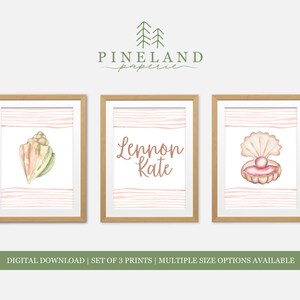 Printable Beach Set for Nursery | Girl Bedroom | Neutral Boho DIY Set
