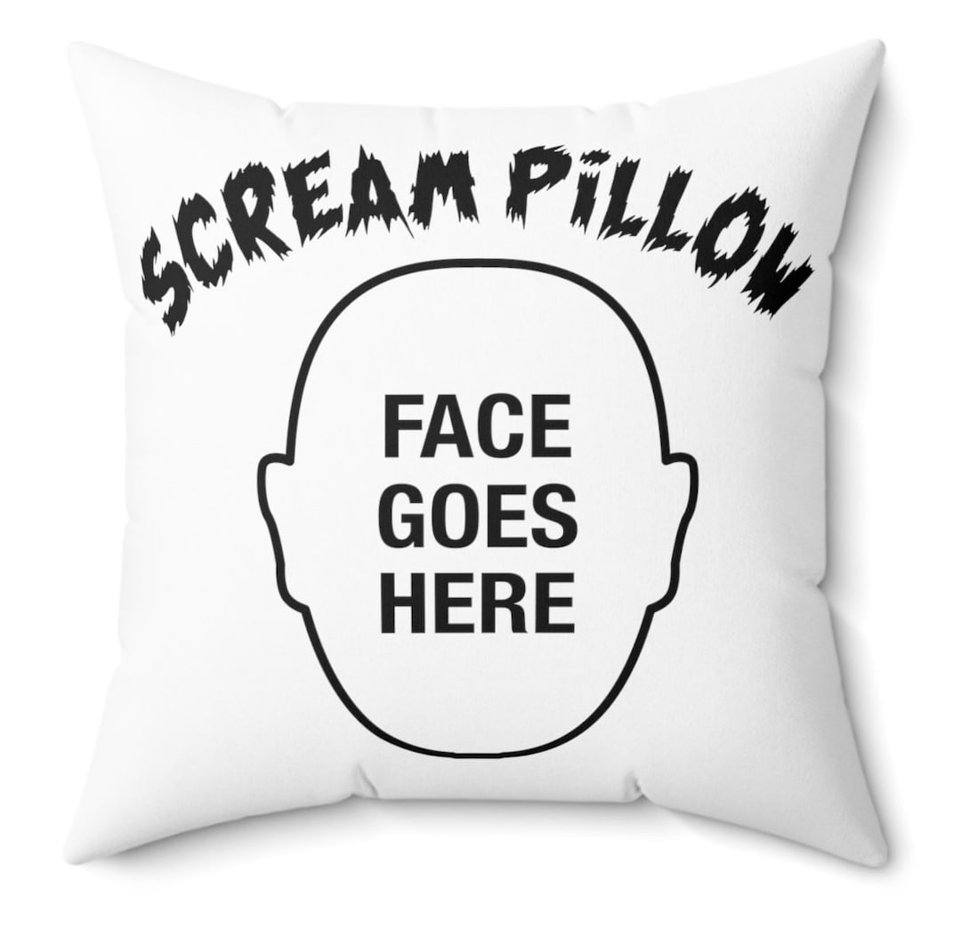 Funny Scream Pillow Hilarious Halloween Gift Halloween Party Etsy