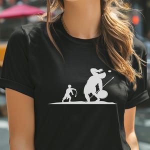 David and Goliath Christian Tee: Bible Verse Religious Shirt