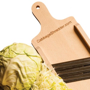 Wooden Cabbage Shredder for Coleslaw (12.9x5.9 in) - Cabbage Shredder for  Sauerkraut - Cabbage Grater for Coleslaw - Slaw Slicer Cabbage Cutter