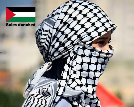 Keffieh palestinien Foulard fabriqué en Palestine -  France