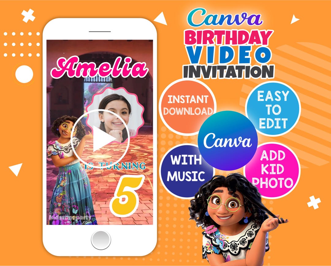 Invitation Song Editable and Instant Downloadable Video Invitation With a Song, Digital ...