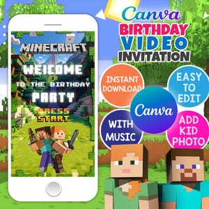Editable and instant downloadable video invitation With song | Digital Video Invitation | Animated Video Invite For Mobile | Canva Template