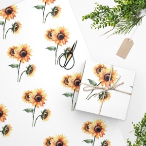 Dancing Sunflower Wrapping Paper