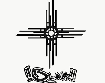 Custom Zia Vinyl Decal, New Mexico Symbol