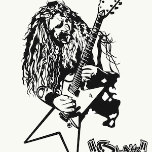 Sticker Dimebag Darrell, sticker Dimebag Darrell, sticker Pantera, sticker Pantera