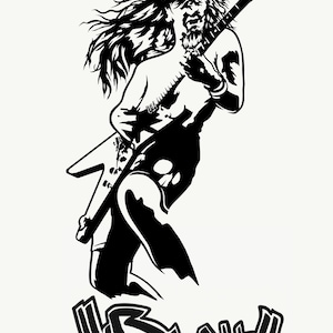 Dimebag Darrell sticker, Dimebag Darrell decal, Pantera sticker, Pantera decal