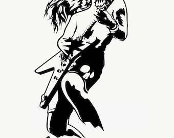 Pegatina de Dimebag Darrell, calcomanía de Dimebag Darrell, pegatina de Pantera, calcomanía de Pantera