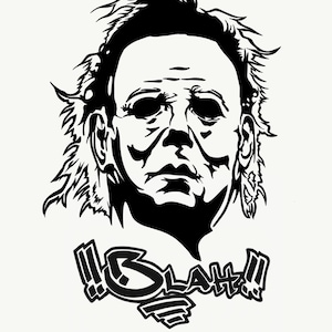 Michael Myers Sticker – Halloween Horror Decal – Slasher Movie Vinyl Sticker for Laptop, Water Bottle, Car, or Halloween Decor