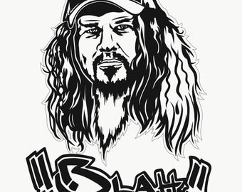 Pegatina de Dimebag Darrell, calcomanía de Dimebag Darrell, pegatina de Pantera, calcomanía de Pantera