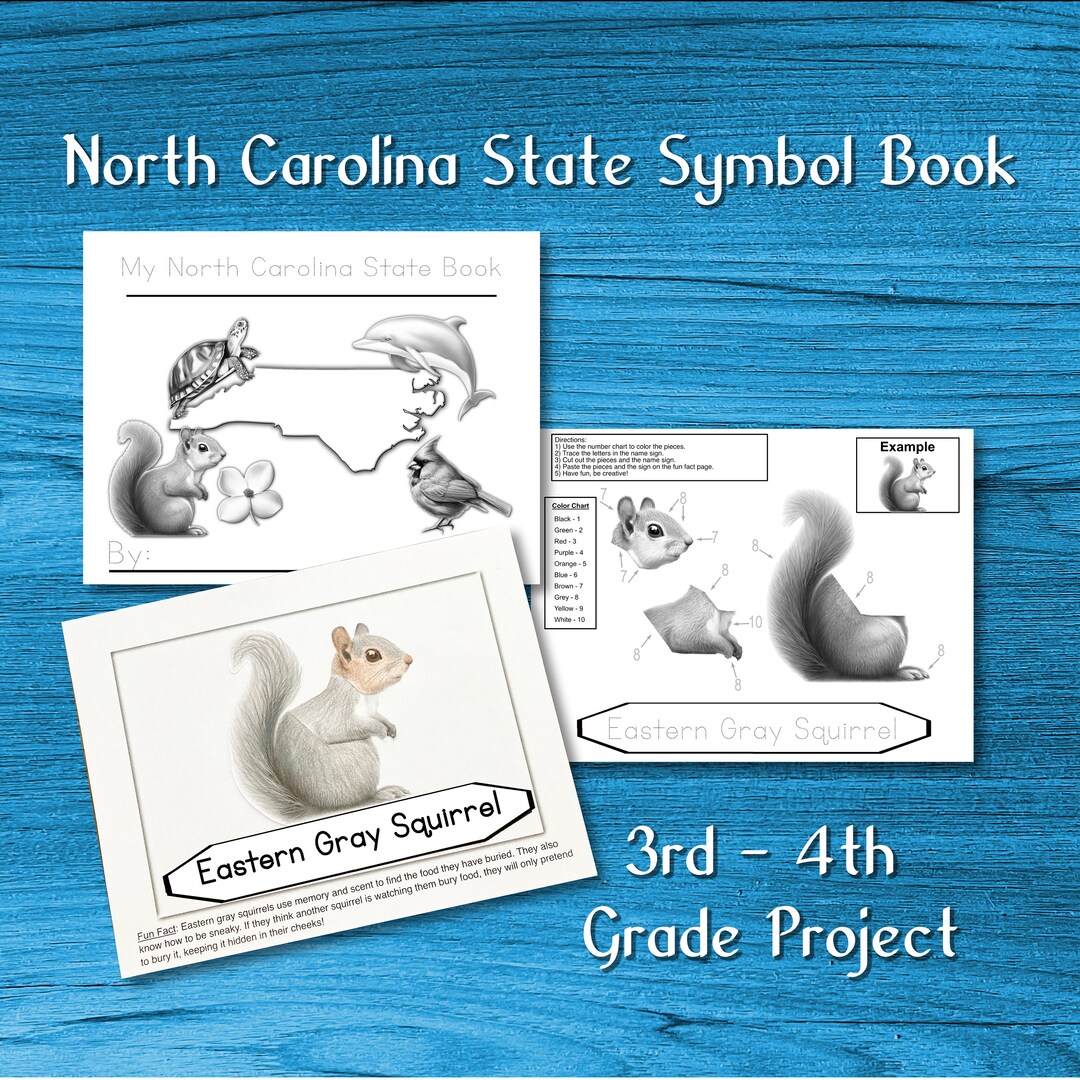 Printable North Carolina State Book - Etsy
