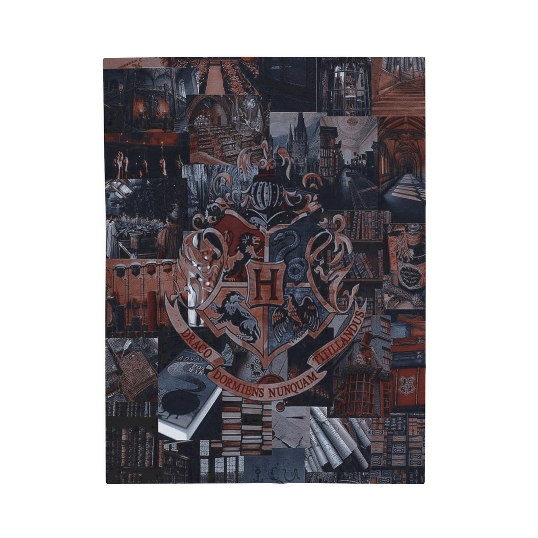 Harry Potter Plush Throw Blanket Etsy