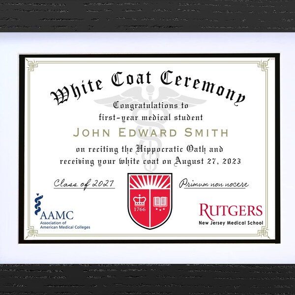 Personalized White Coat Etsy