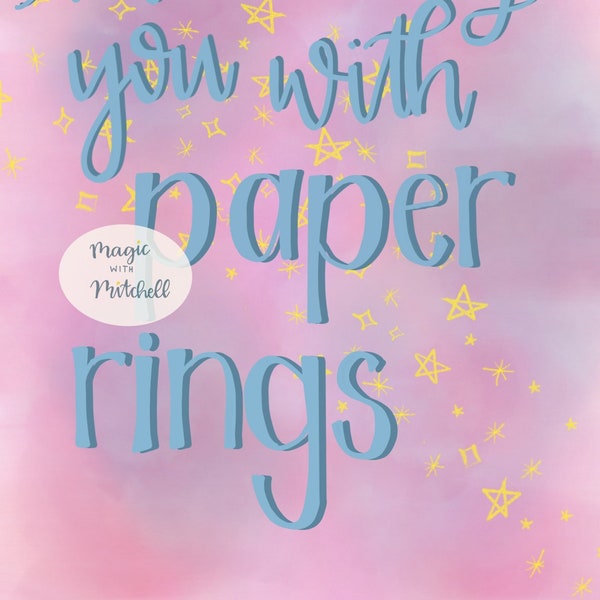 Taylor Swift Paper Rings Lyric Digital Art File