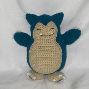 Handmade Crochet Snorlax, Amigurumi Snorlax