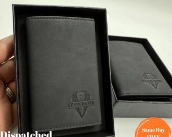 Mens Leather Wallet, RFID Wallet, Pop Up Card Holder, Minimalist Wallet, Front Pocket Wallet, Mens Wallet, Wallet for Men, Gift for Him