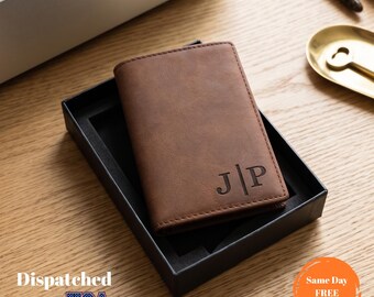 Personalized Pop Up Wallet, RFID Leather Wallet for Men, Custom Engraved Gift