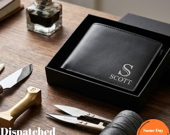 Personalized Wallet,Mens Wallet,Engraved Wallet,Groomsmen Wallet,Leather Wallet,Custom Wallet,Anniversary Gift, Anniversary Gift for Him