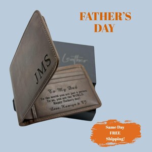 Regalo de cumpleaños personalizado para compañeros de trabajo, regalo para abuelos, billetera personalizada para hombre, billetera personalizada, billetera grabada, billetera con escritura a mano